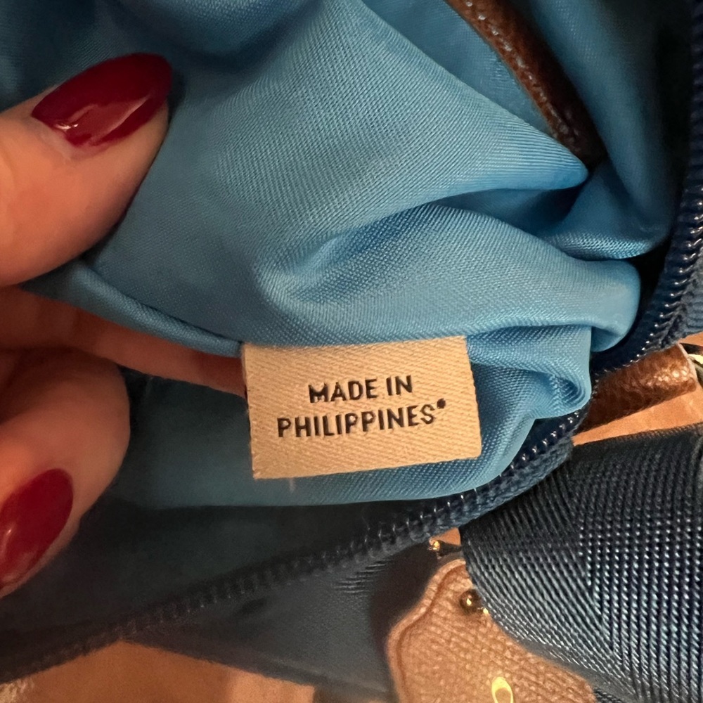 Coach Sawyer Crossbody Bag in Blue and Tan - Picture 15 of 15